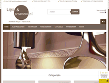 Tablet Screenshot of lijstenornament.nl